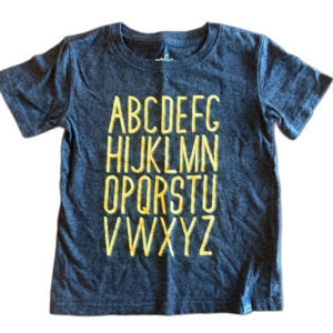 Whistle & Flute Alphabet Short Sleeve Shirt Youth 5-6